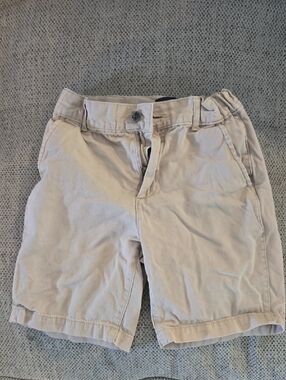 Place Beige Flat-Front Kids Shorts